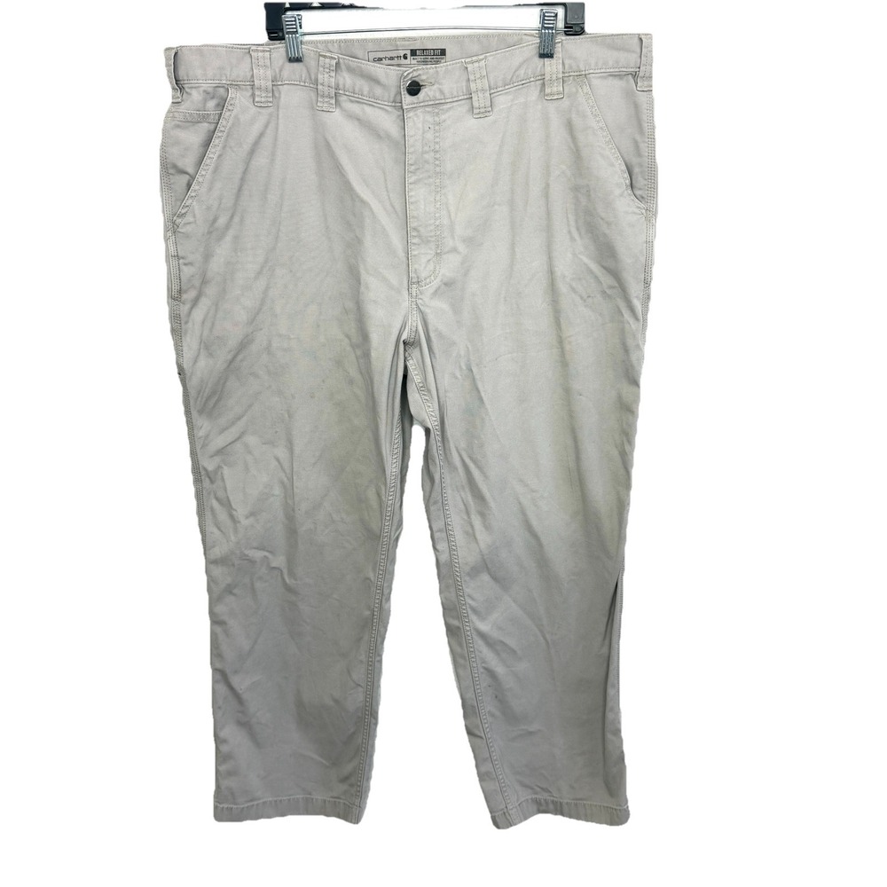 Carhartt Khaki Relaxed Fit Mens Carpenter Pants Size‎ 44x 30
